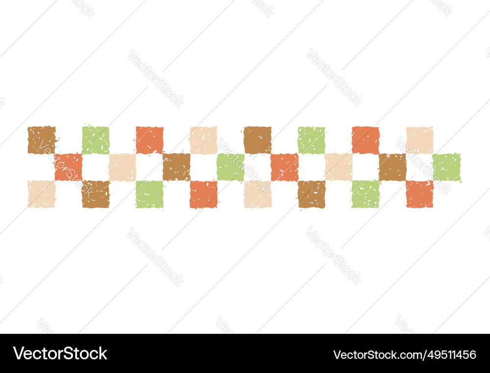 Horizontal seamless checkered pattern for new Vector Image