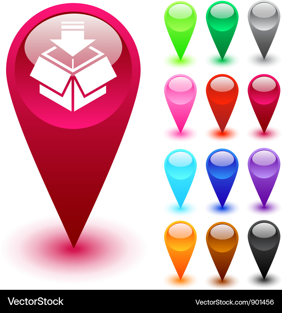 Package button Vector Image