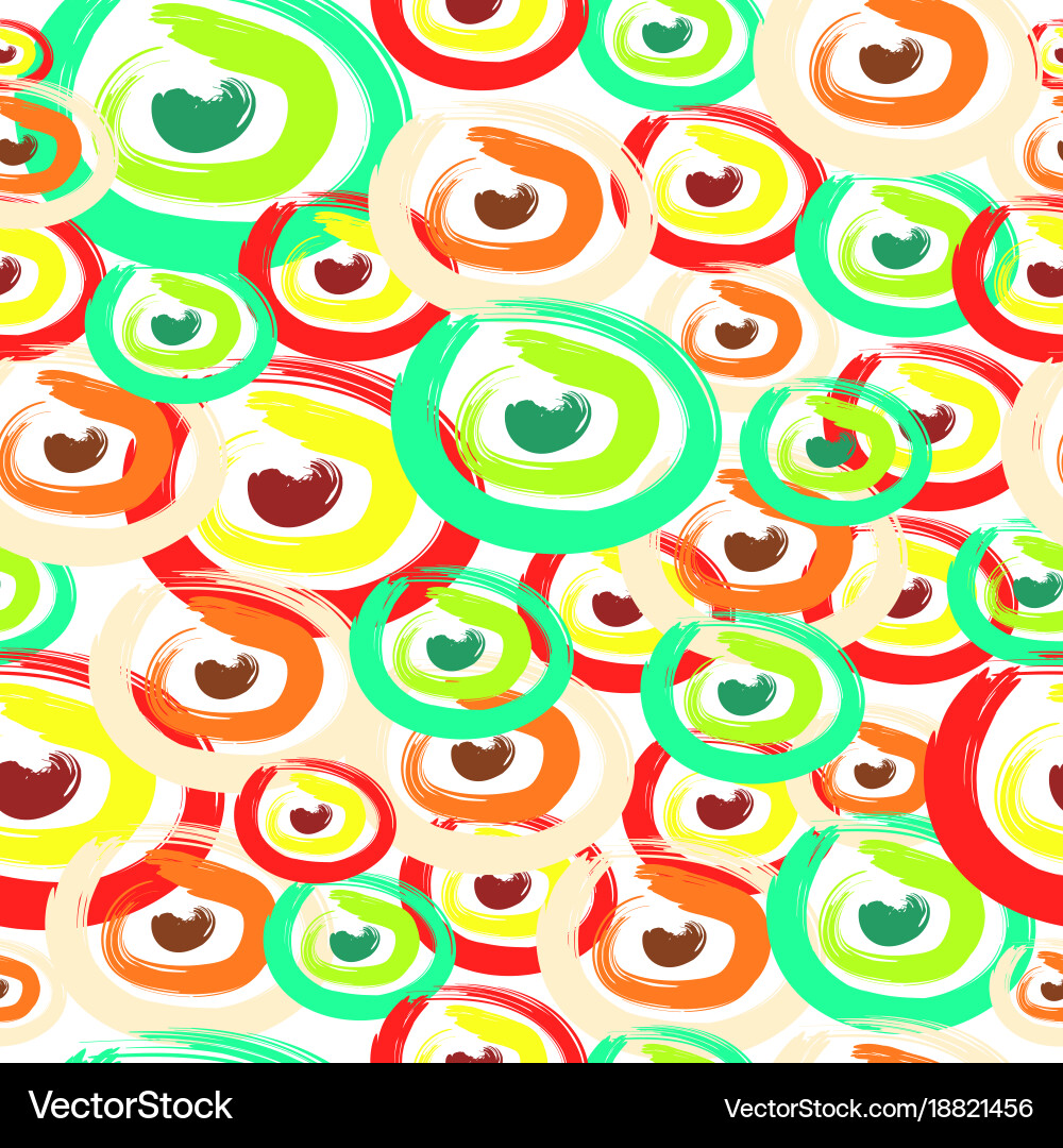 Seamless pattern with circles vector image