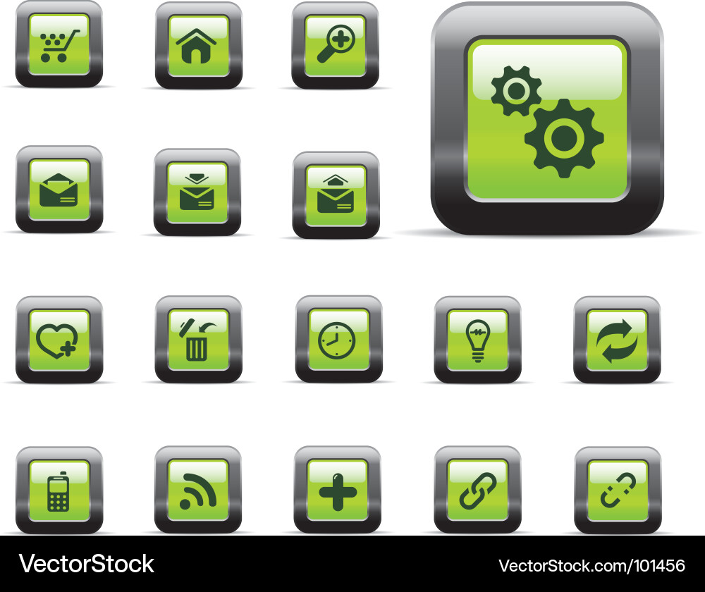 Web icons vector image