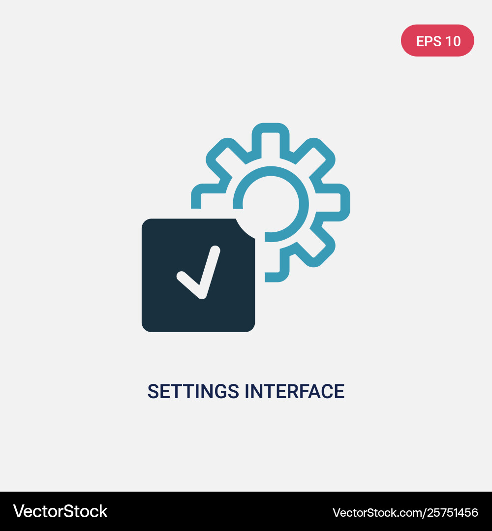 Zwei Farbeinstellungen Interface-Symbol vom Benutzer Zwei Farbeinstellungen Interface-Symbol vom Benutzer vektorbild