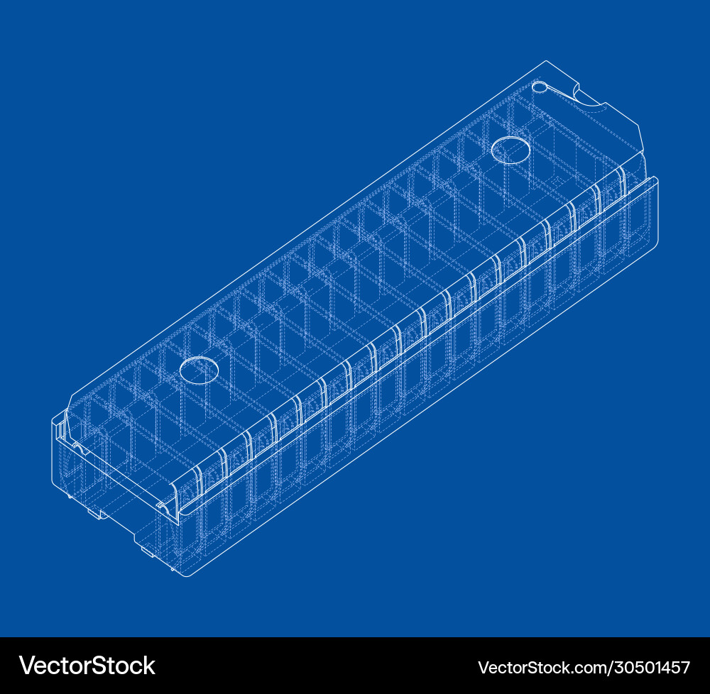 3d microchip rendering vector image