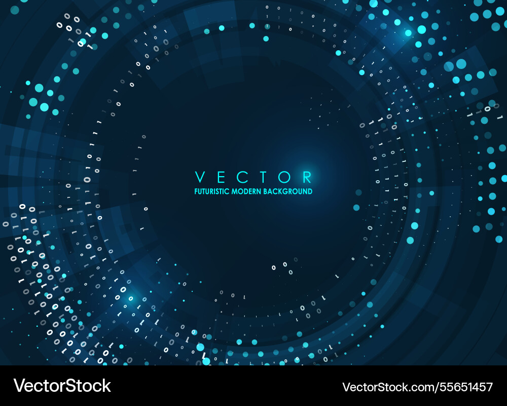 Abstract big data visualization Vector Image