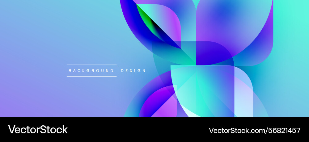 Abstract fluid shapes overlap creating vibrant Abstract fluid shapes overlap creating vibrant vector image