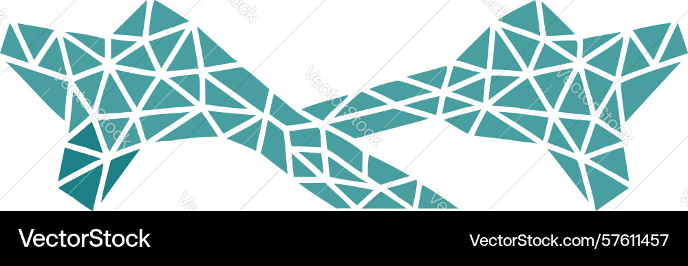 Abstract geometric shard pattern dynamic vector image
