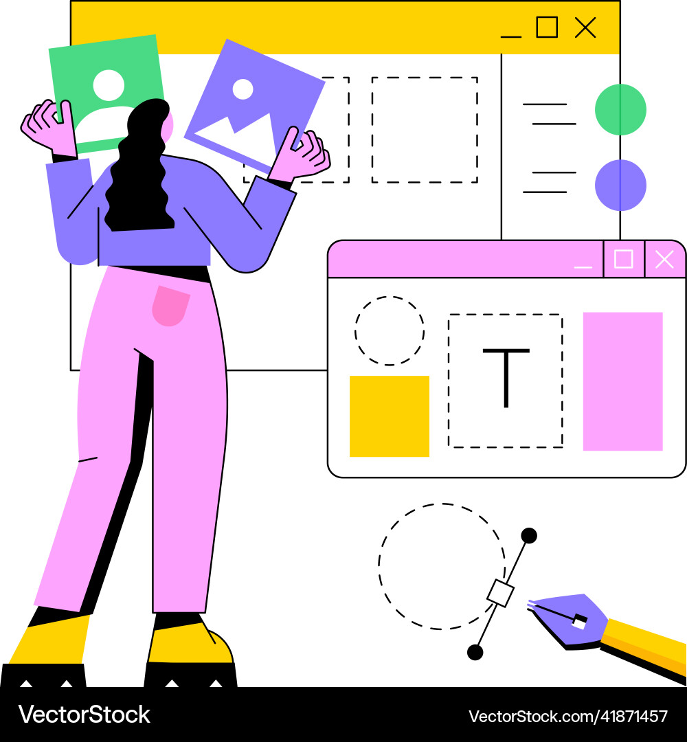 Abstract Layout Concept vector image