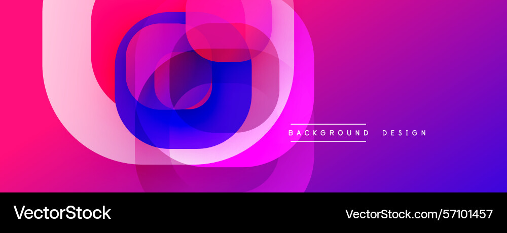 Abstract vibrant layers create dynamic Vector Image