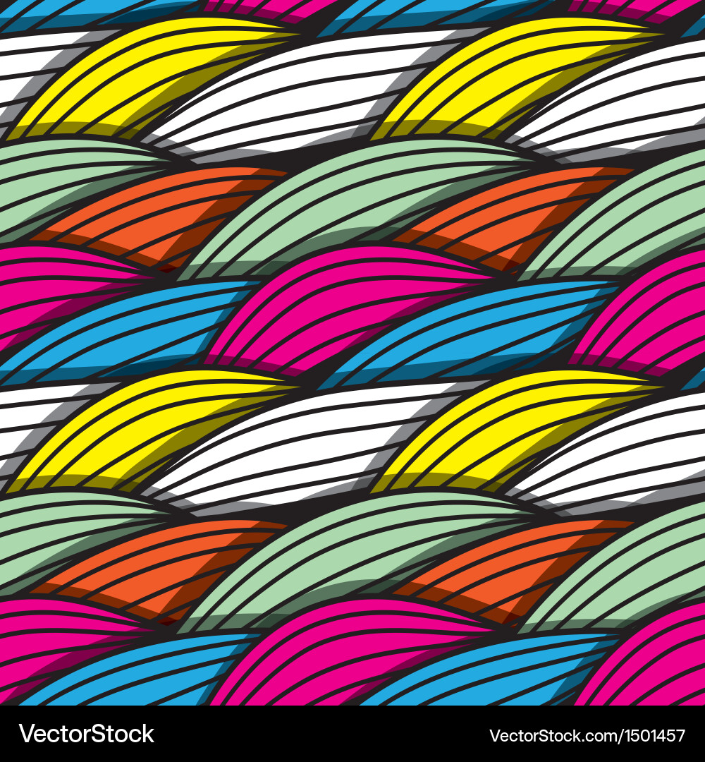 Abstract Wavy Pattern - Seamless Texture Vector Image