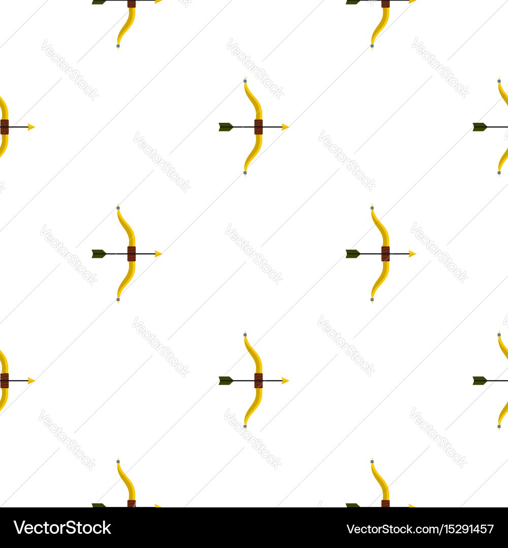 Bow and arrow pattern flat vector image