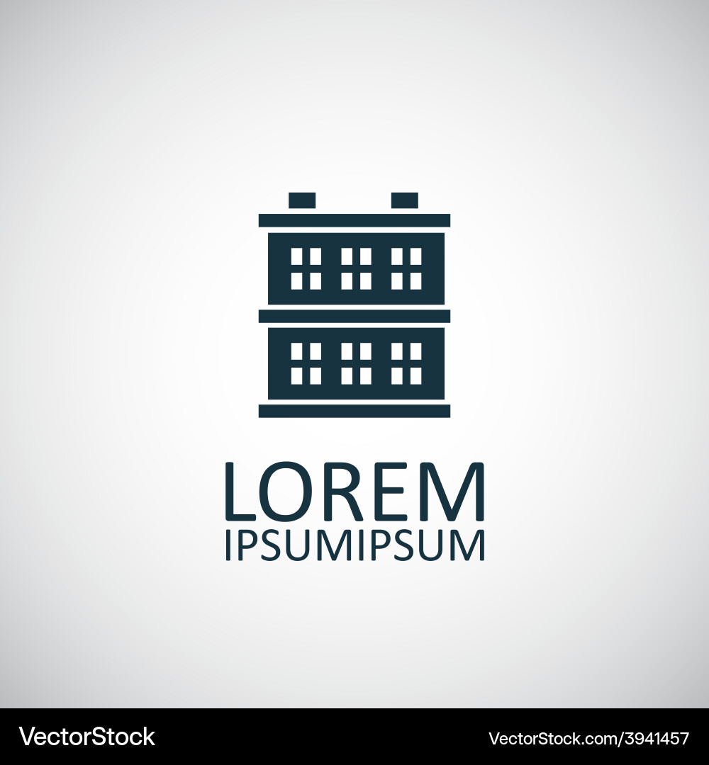 Building icon vector image