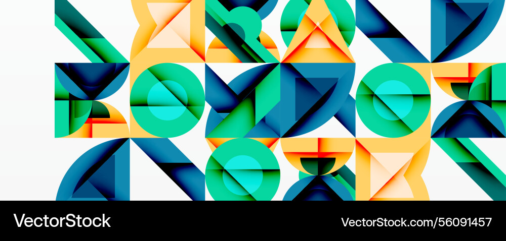 Circles squares lines abstract background Circles squares lines abstract background Vector Image