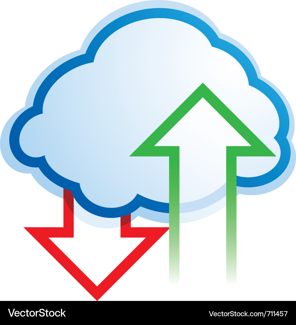 Cloud Computing Icon vector image