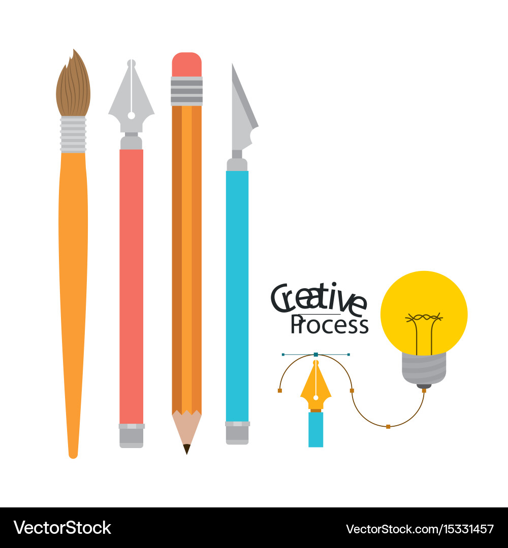 Colorful background with tool elements to design vector image