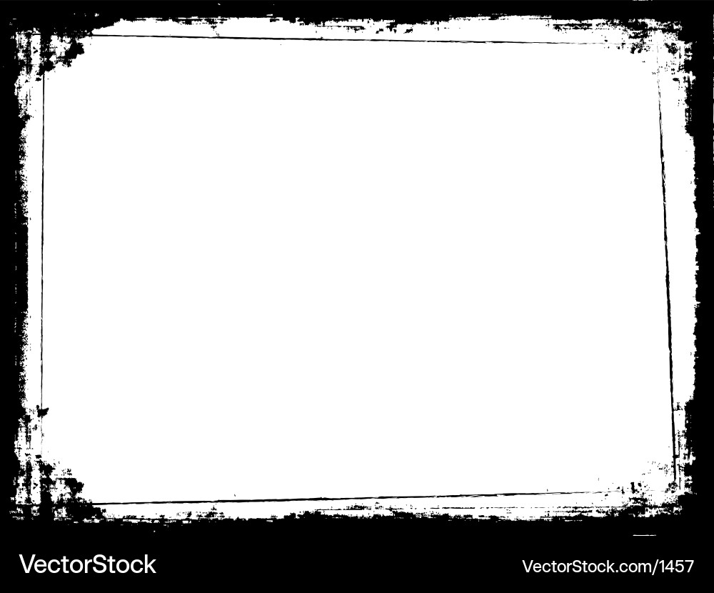 Cracked Grunge Border Vector Image