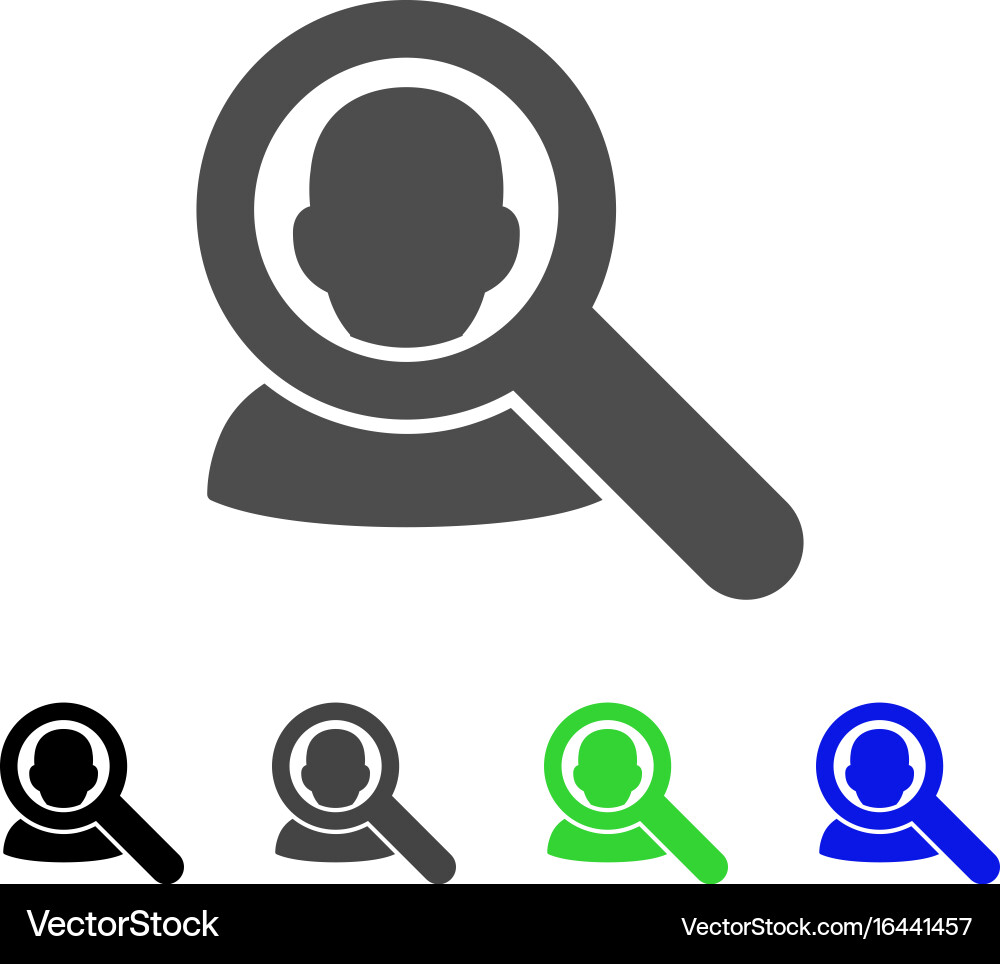 Find user flat icon vector image