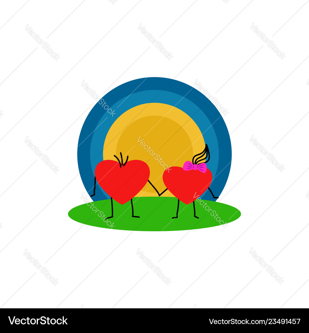 Happy valentine is day children greeting card Happy valentine is day children greeting card vector image