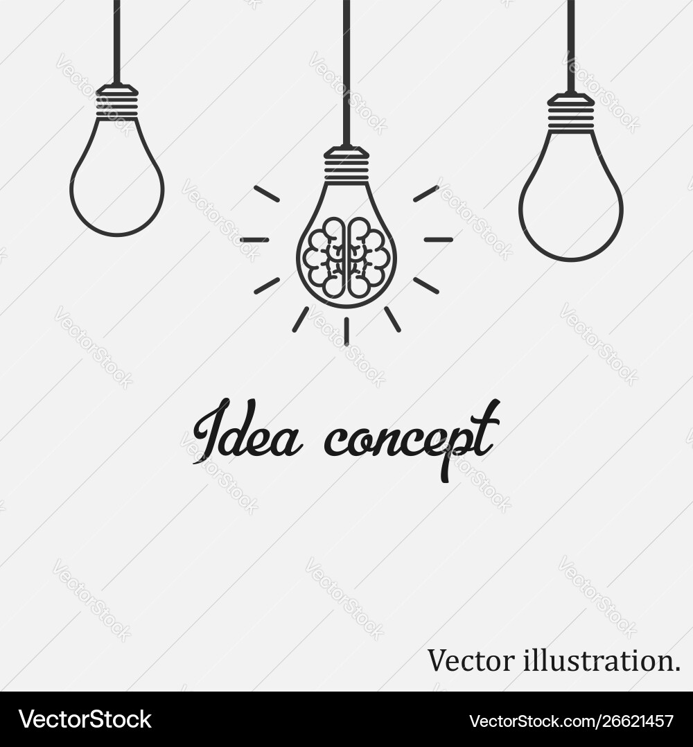 Idea Spark: Brainstorming Concepts Vector Image