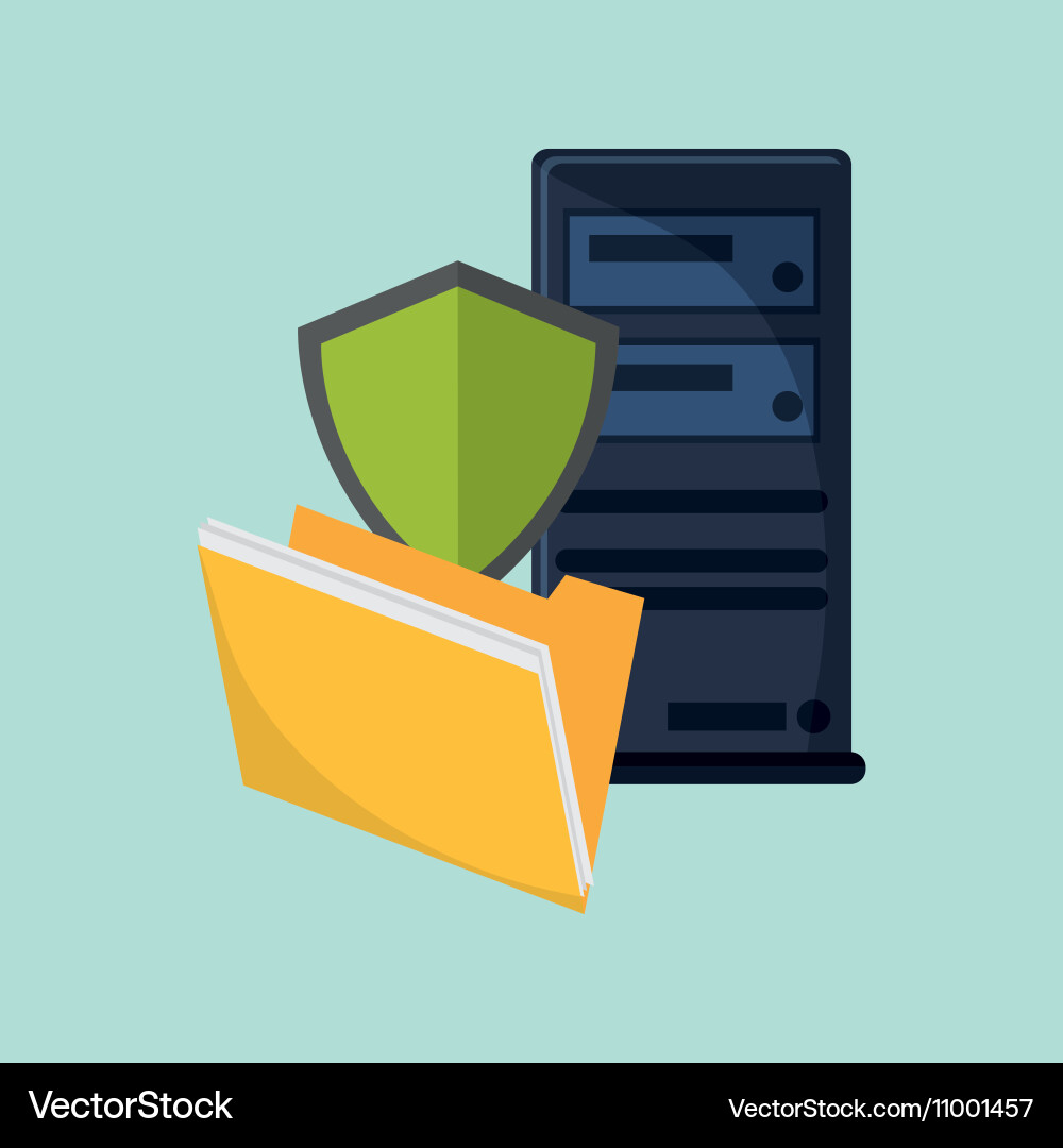 Internet security related icons image vector image