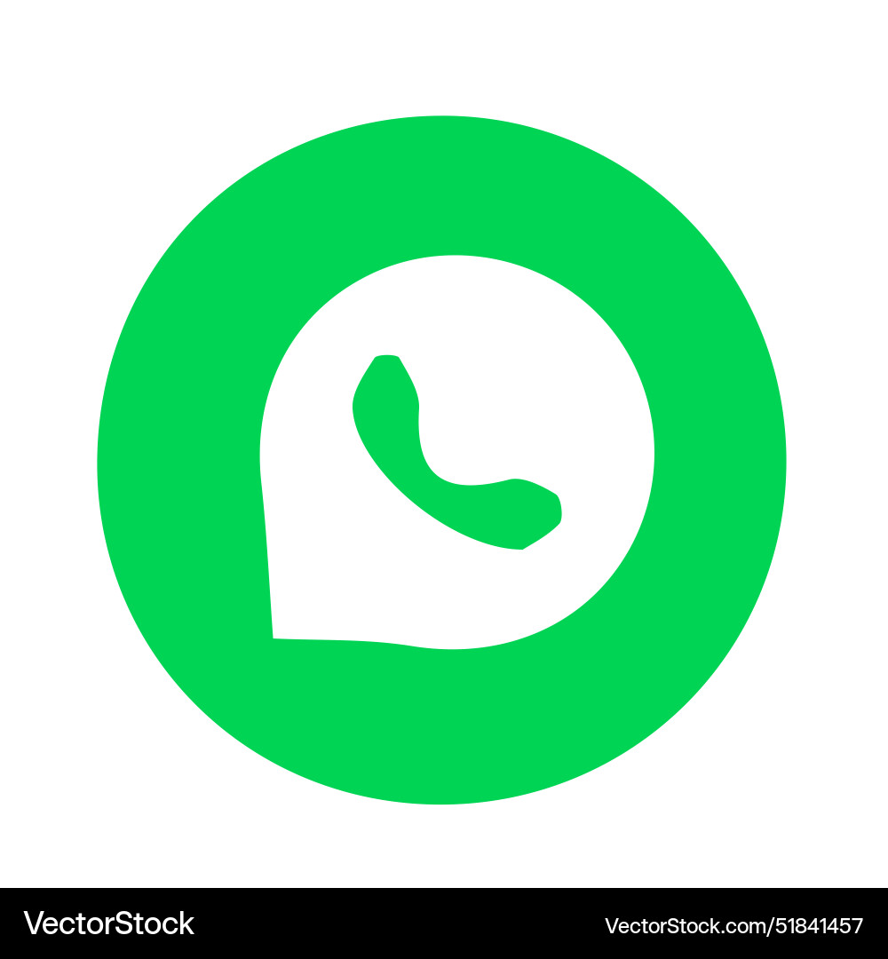 Whatsapp logo and icon Royalty Free Vector Image