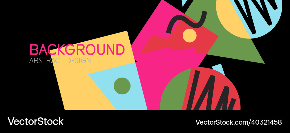 Abstract background with blocks lines geometric Abstract background with blocks lines geometric vector image