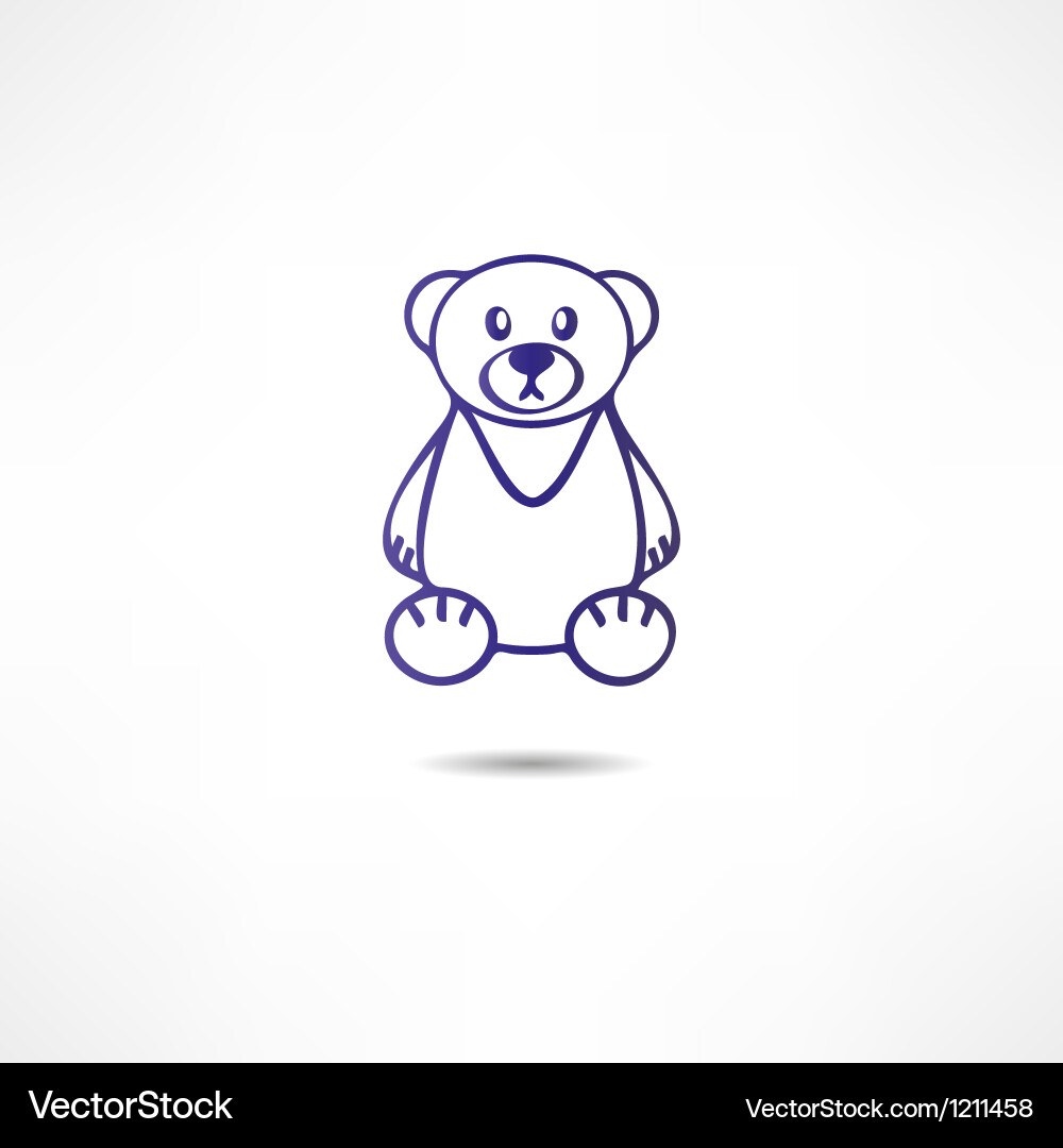 Cute Teddy Bear Royalty Free Vector Image - VectorStock