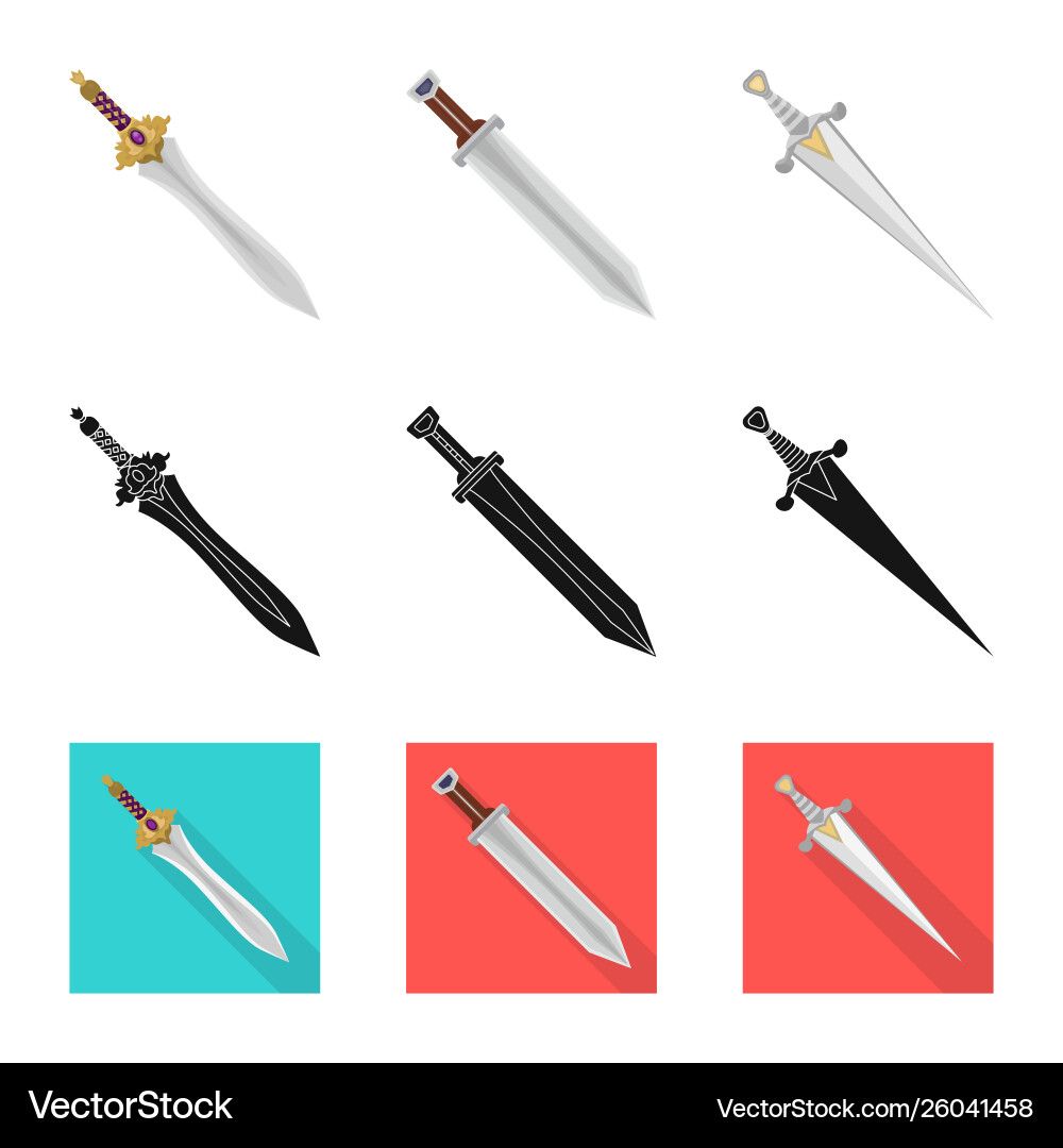 Design game and armor symbol collection Vector Image