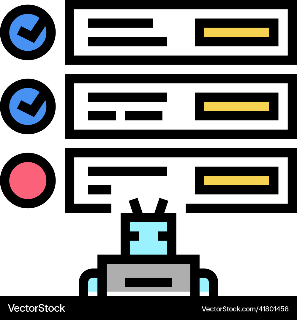 Guideline system color icon Vector Image