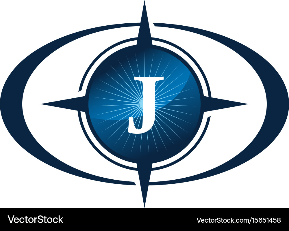 Insights guide initial j vector image