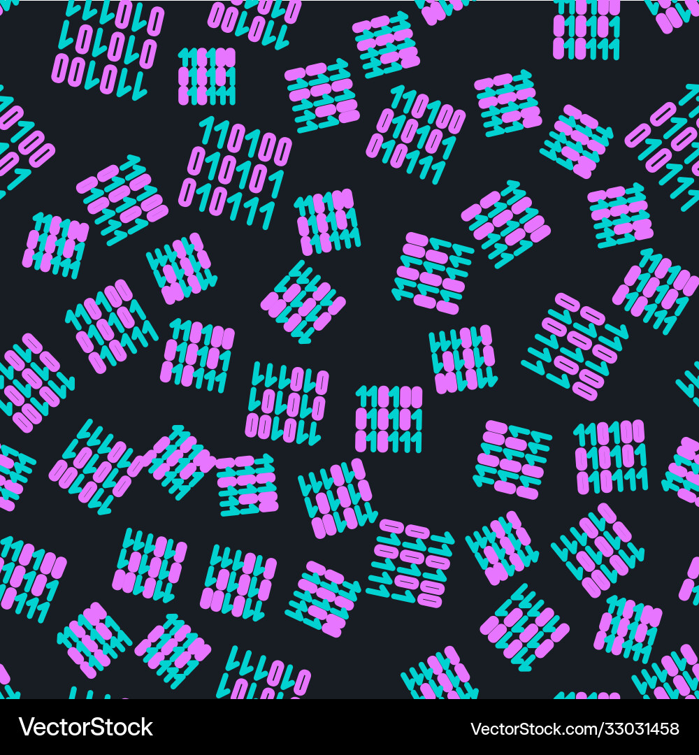 Linie binäre Code-Symbol isoliert nahtlose Muster Linie binäre Code-Symbol isoliert nahtlose Muster vektorbild