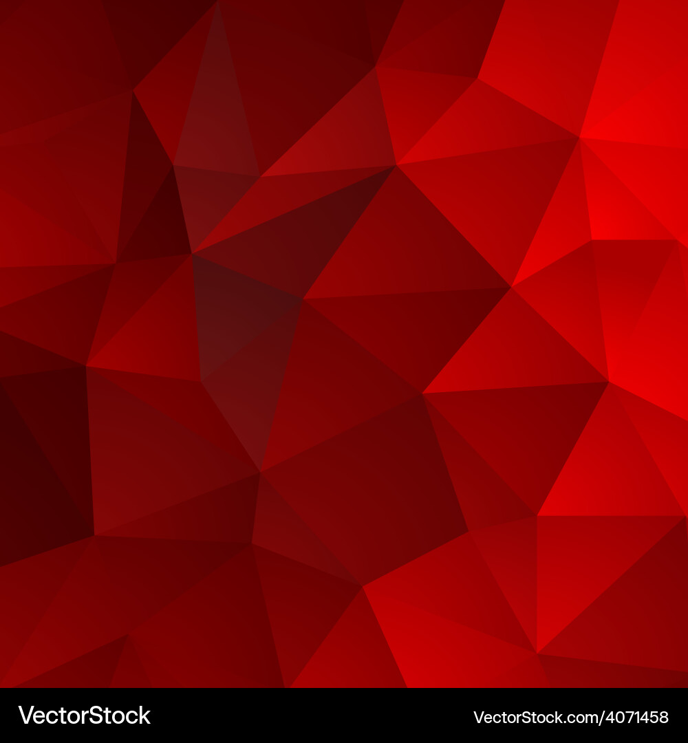 Retro Red Triangle Background vector image