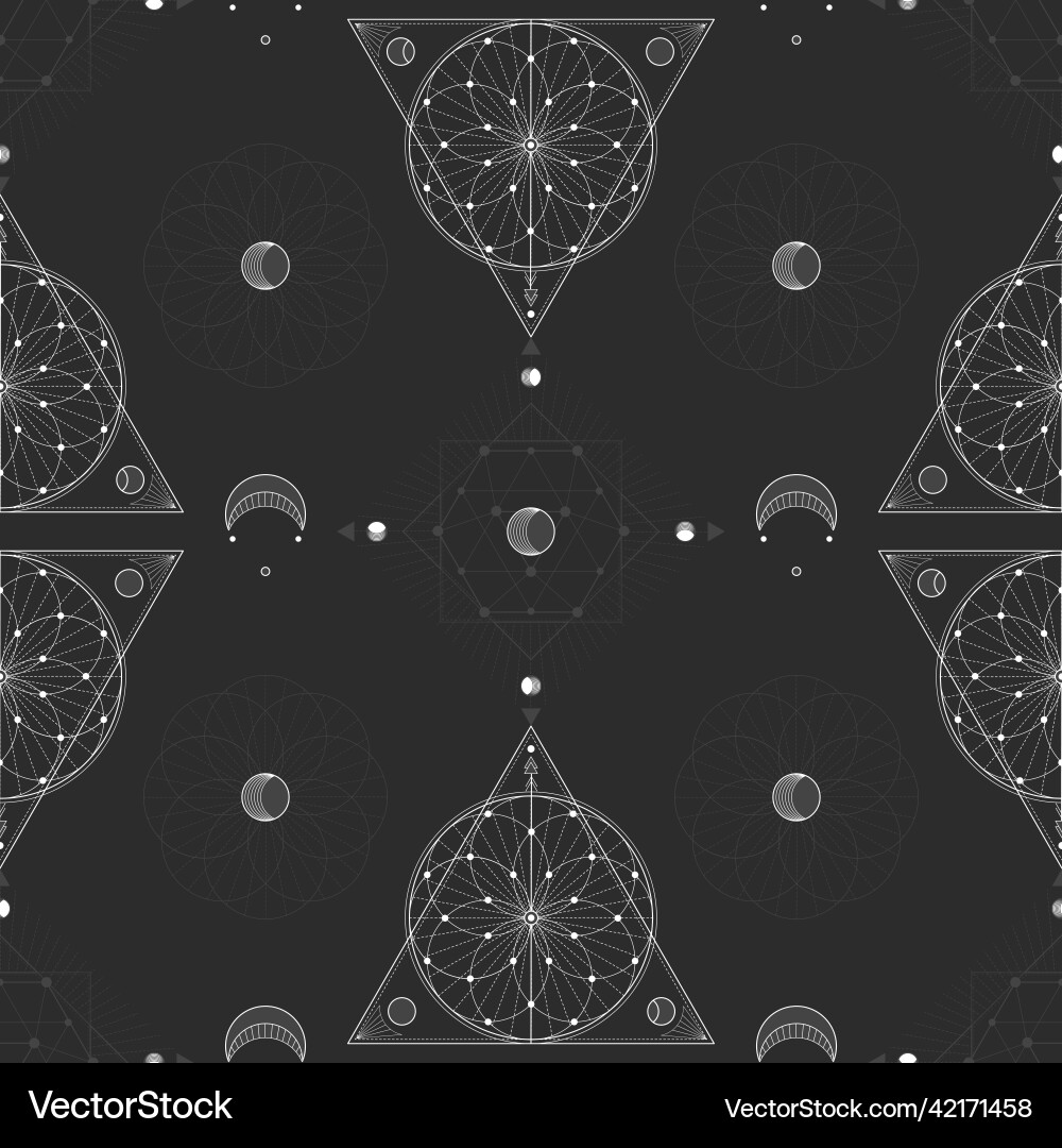 Seamless pattern with geometric symbols Seamless pattern with geometric symbols vector image