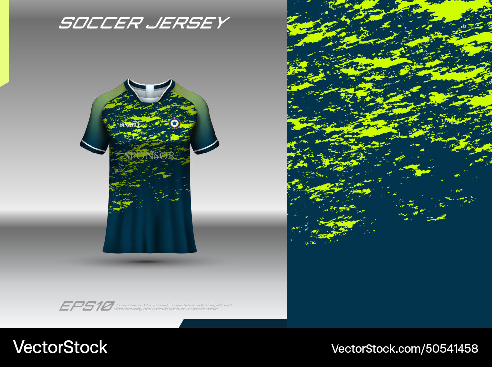 Sports jersey and t-shirt template vector image