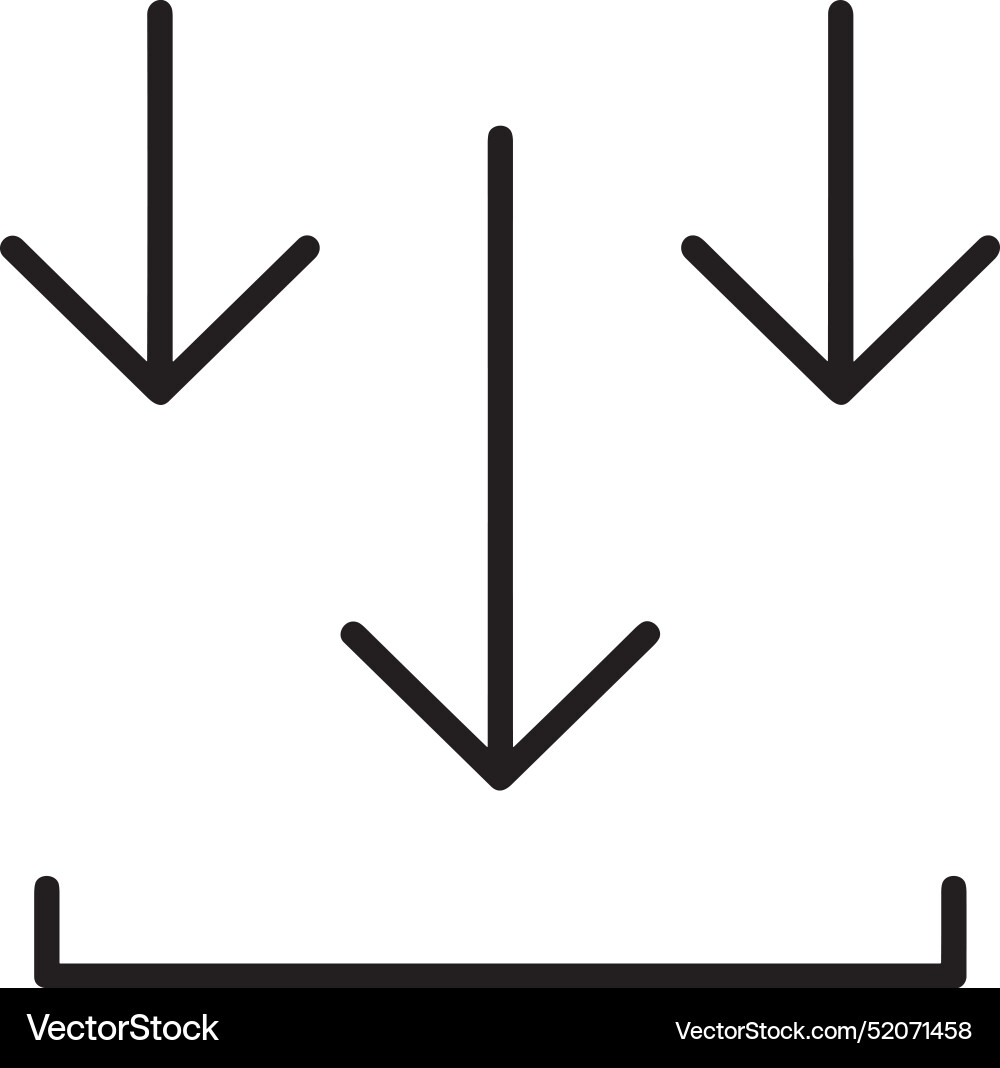 Upload outline icon symbol image Upload outline icon symbol image Vector Image