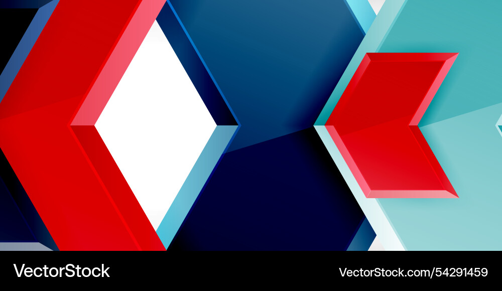 3d arrow techno design template Royalty Free Vector Image