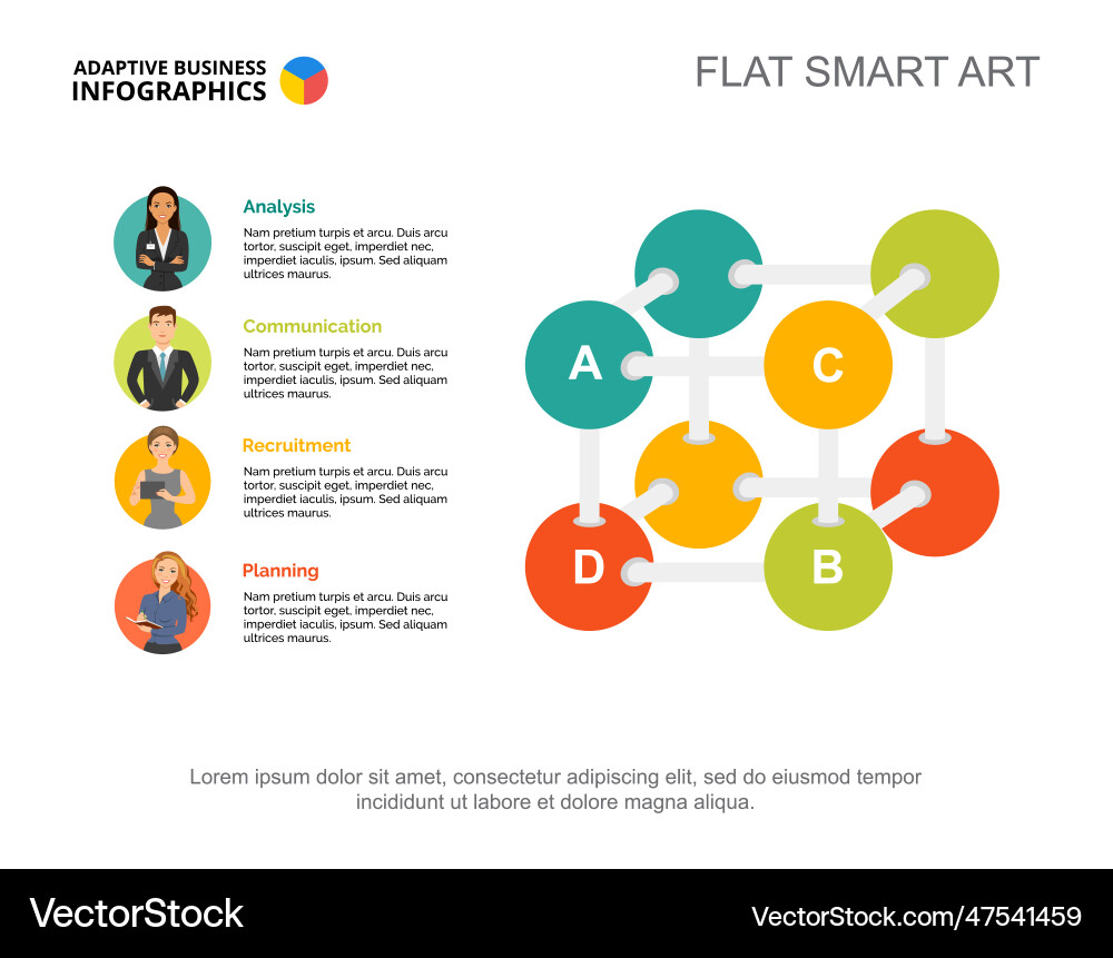 Business algorithm slide template Business algorithm slide template vector image
