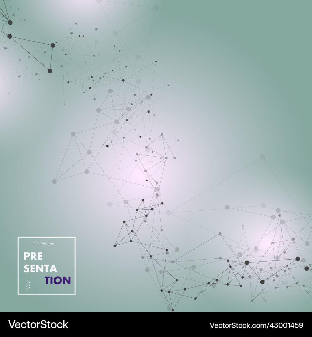 Connect line and dot geometric triangle Connect line and dot geometric triangle Vector Image