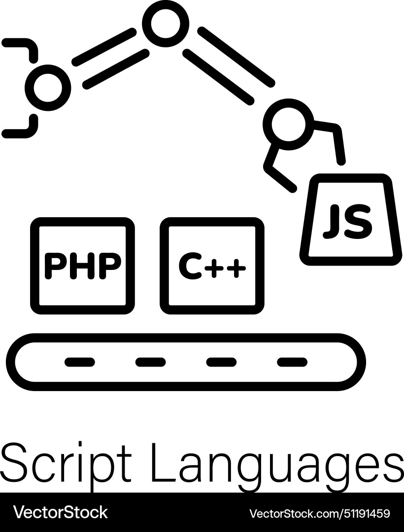 Css programming vector image