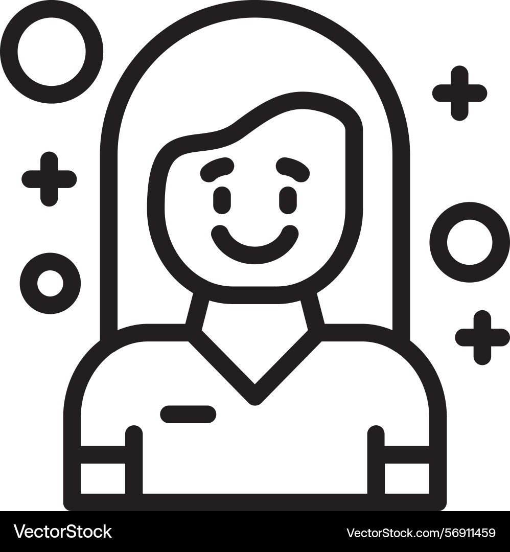 Eager linear style icon design Vector Image