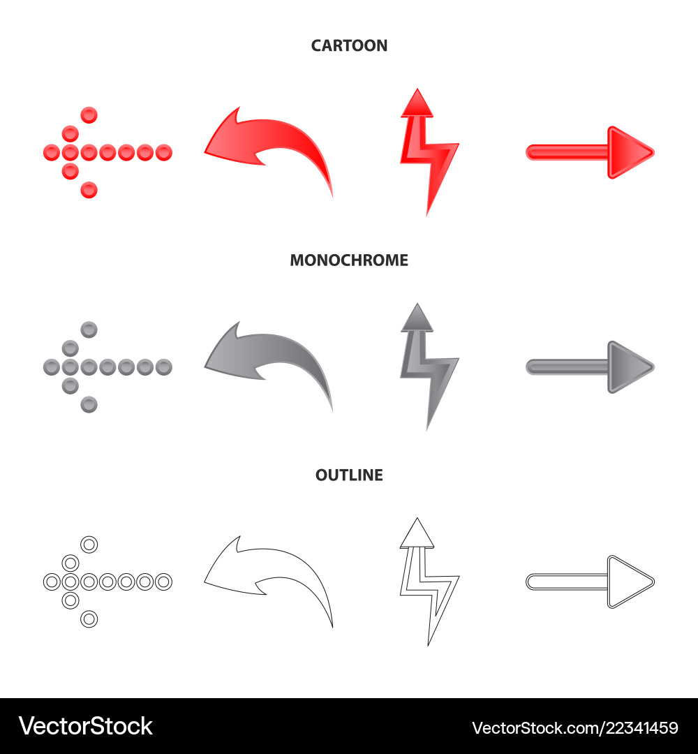 Isoliertes Element- und Pfeilsymbol Isoliertes Element- und Pfeilsymbol vektorbild