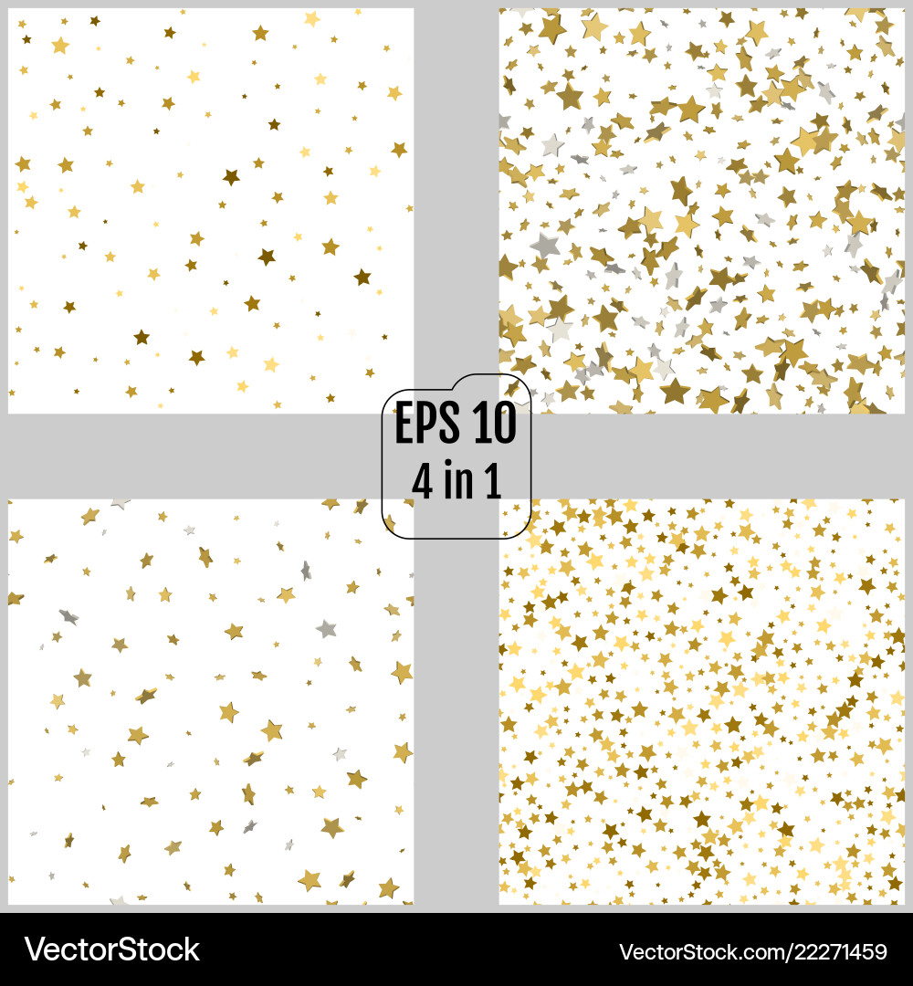 Set of abstract white modern seamless patterns Set of abstract white modern seamless patterns vector image