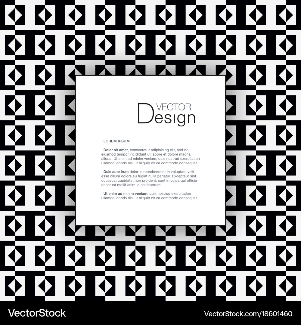 Abstract background with text box vector image