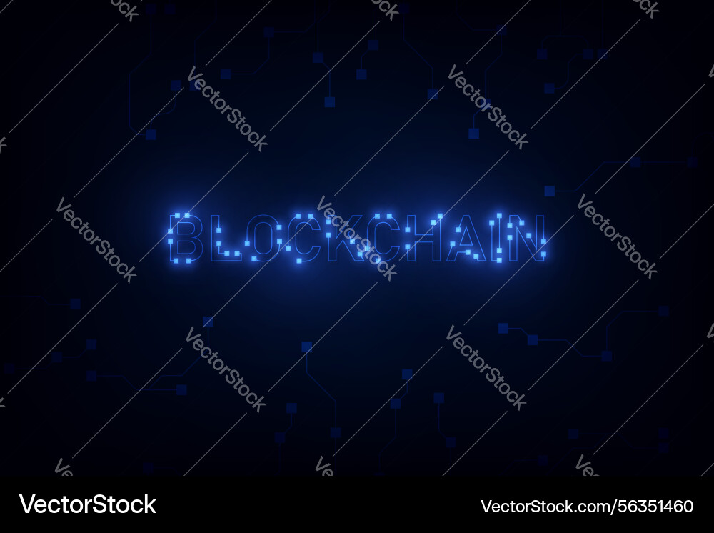 Abstract circuit networking blockchain concept Abstract circuit networking blockchain concept vector image