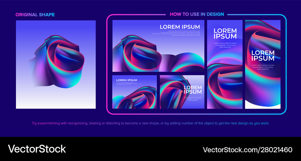 Abstract Shape Collection Vector Image