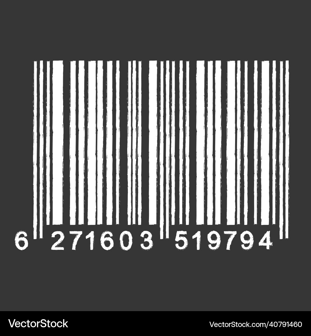 Bar code isolated on gray background universal Bar code isolated on gray background universal vector image