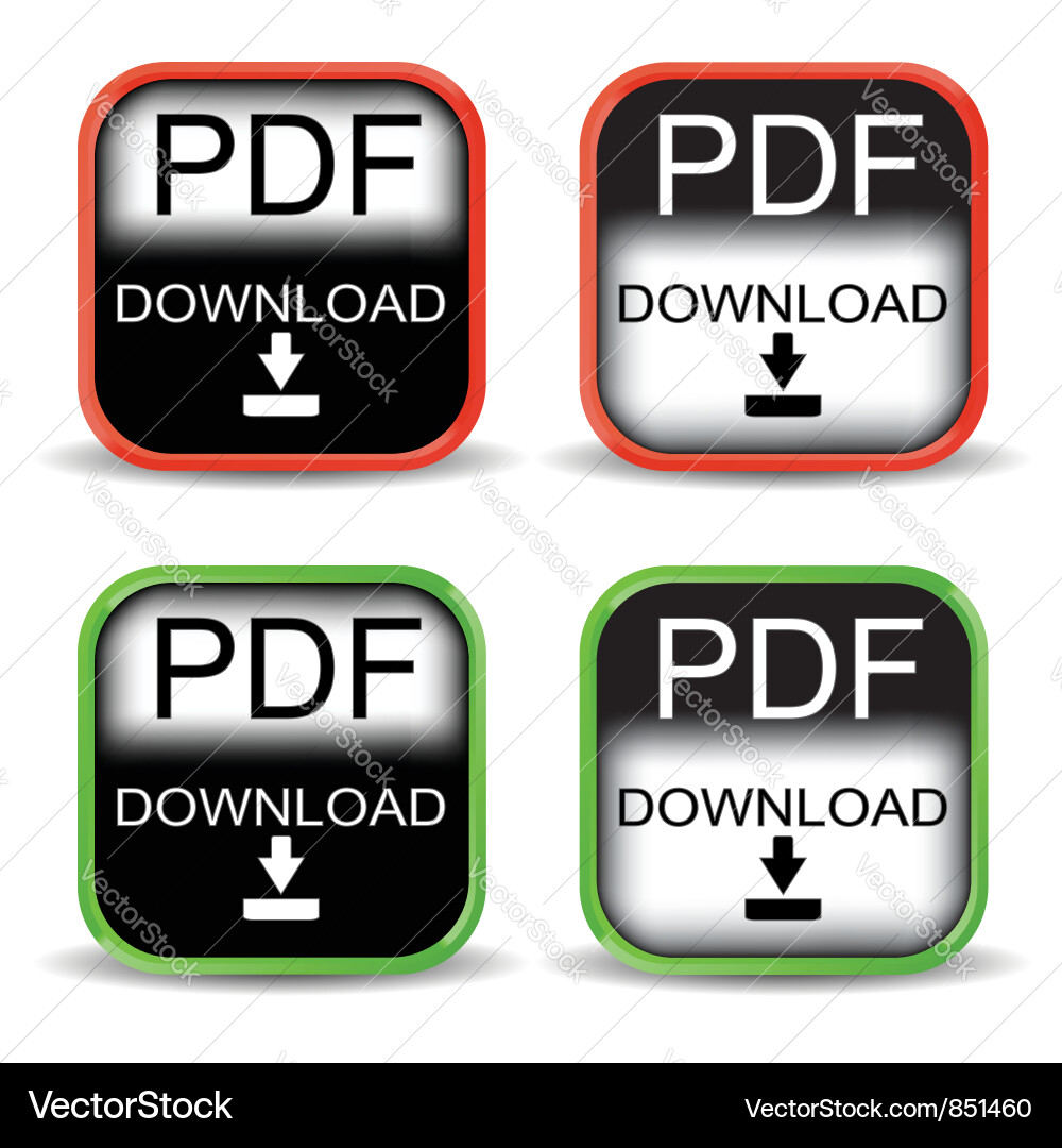 Button Group - PDF Icons vector image