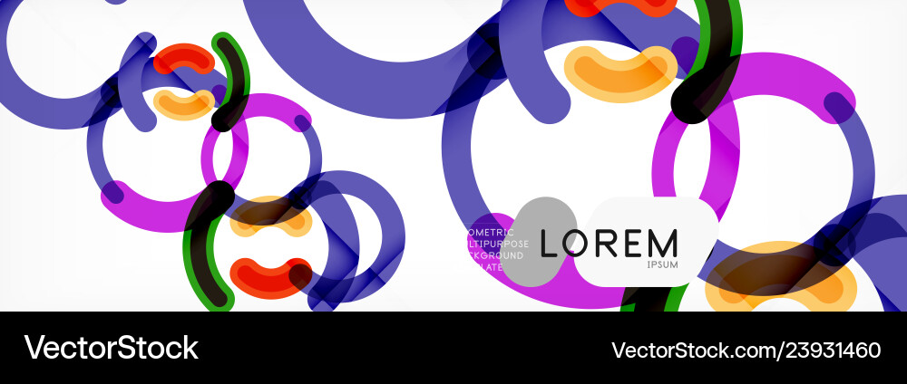 Circular lines design background Vector Image