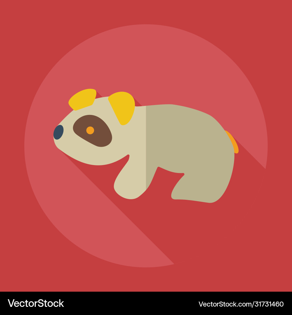 Flat modern design with shadow icons pandas vector image