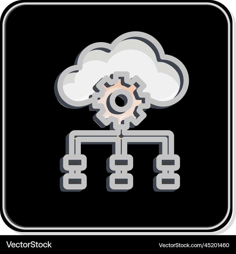Icon temporal difference related to machine Vector Image