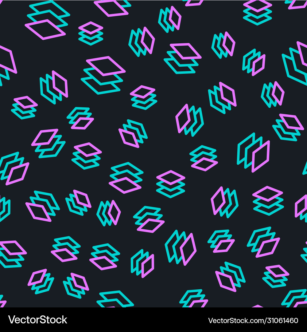Line layers icon isolated seamless pattern Line layers icon isolated seamless pattern vector image
