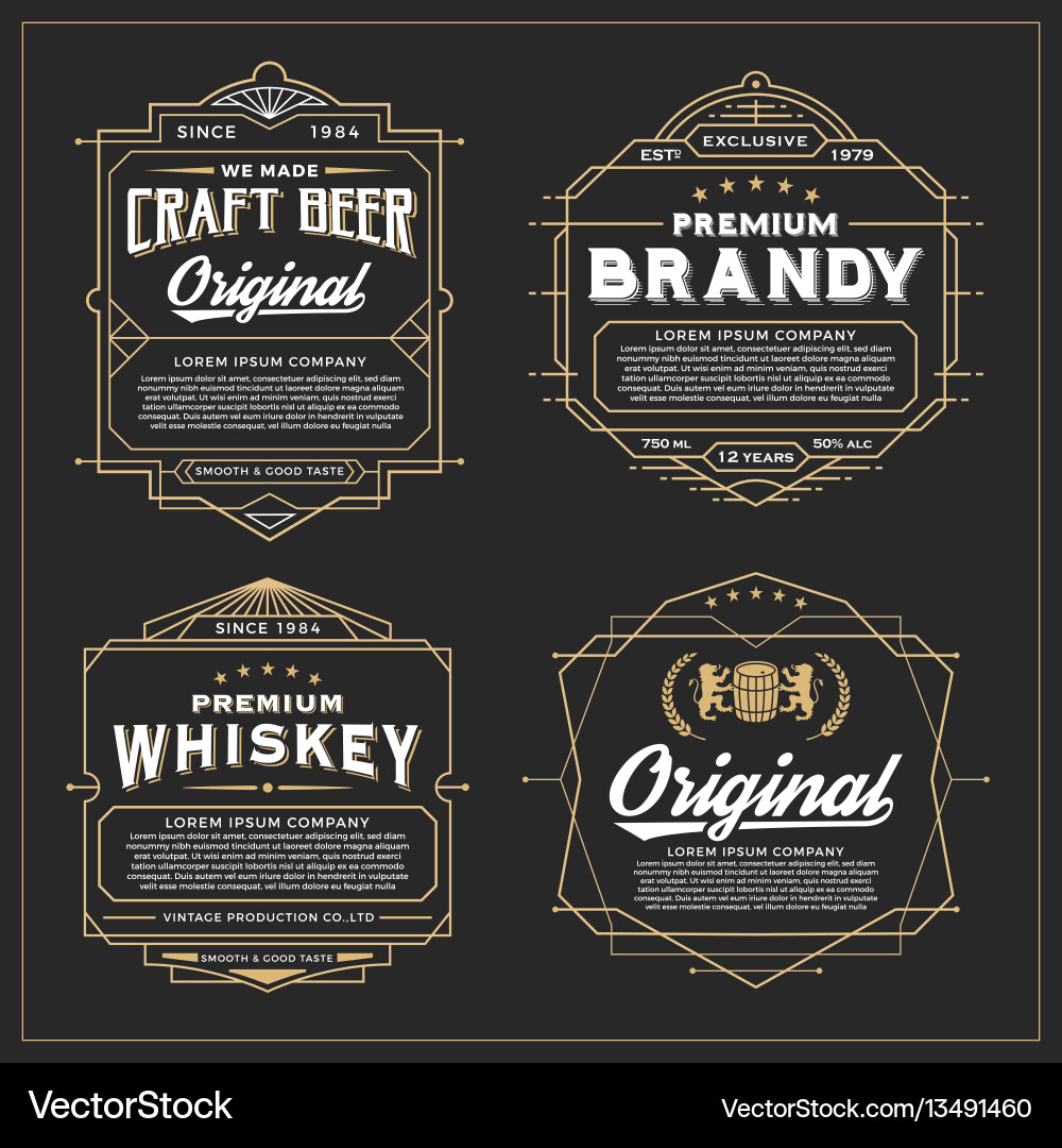 Retro Frame Collection vector image
